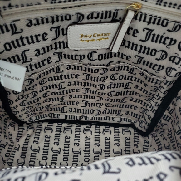 New-Juicy Couture White/Red Roses Floral Backpack - Picture 7 of 7